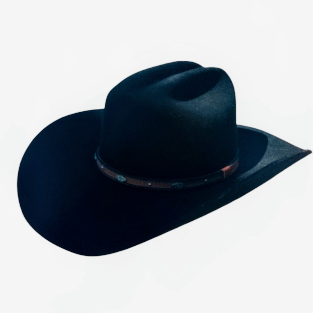 Cody James Black Western Cowboy Hat 3X Wool Blend Size 7 (56) Made in USA